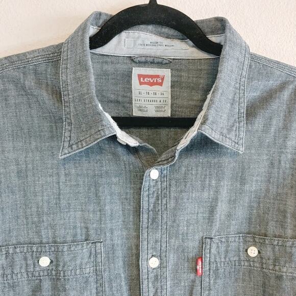 Levi's Men's Modern Fit Long Sleeve Button Up Shirt Sz XL - Picture 5 of 13